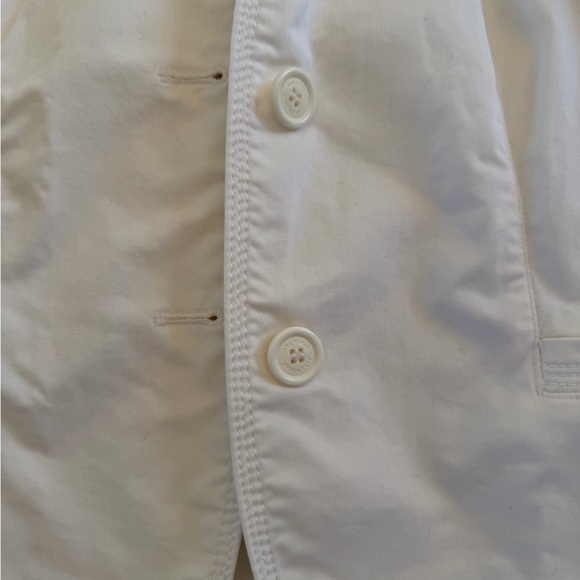 Zara White Blazer Jacket M Structured Minimal Chic - Picture 4 of 7